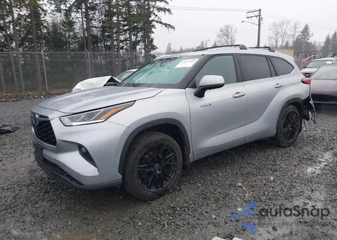 2021 Toyota Highlander Hybrid Limited from USA, damaged, VIN 5TDDBRCH2MS016124